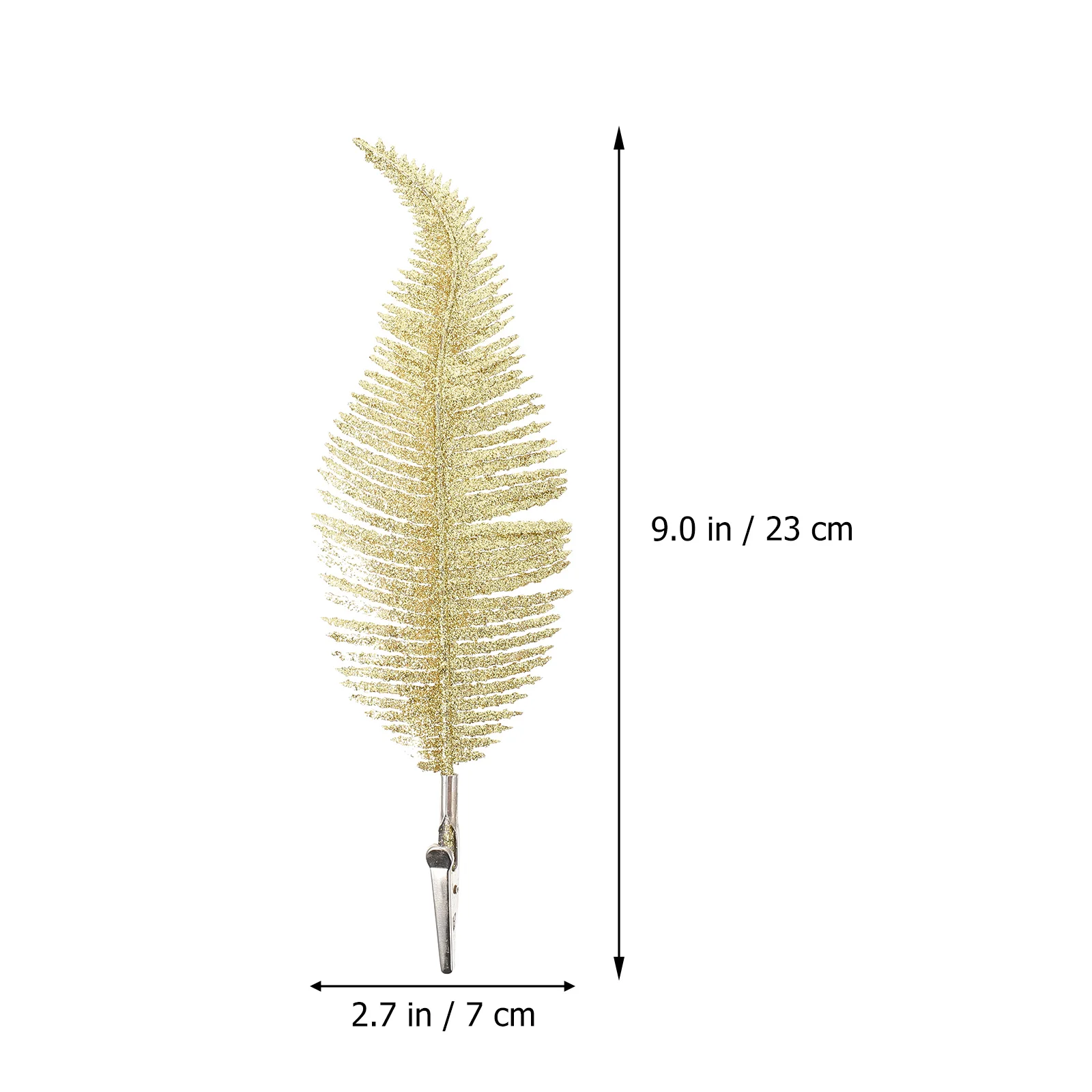 

6 Pcs Christmas Decoration Simulated Plastic Tree Leaf Decorations Simulation Leaves Golden