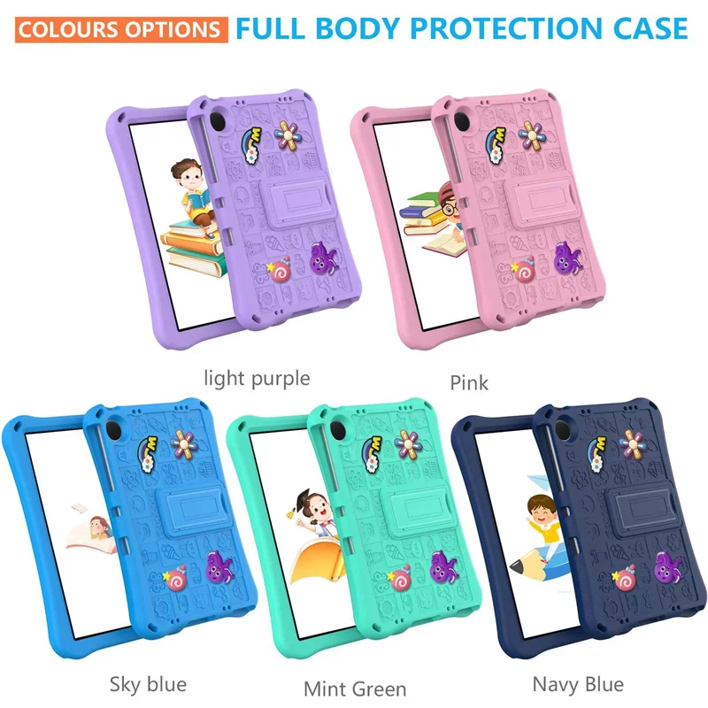 For Xiaomi Redmi Pad SE 11 inch 2023 Full Body Stand Tablet Case Capa Kids Shockproof Anti-fall EVA Cover Shell + Shoulder Strap