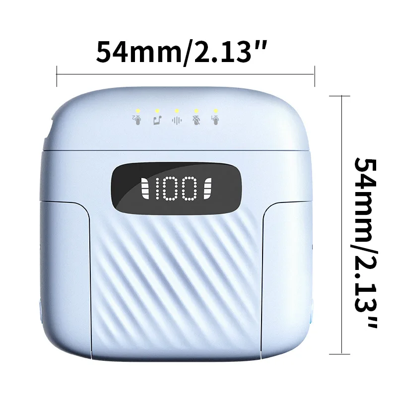 Mini Wireless XLR Lavalier Microphone with One-To-Two Charging Compartment Smart Noise-Cancelling