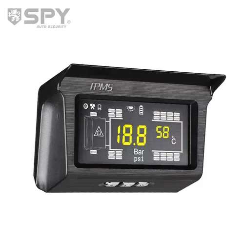 Imagen 2 del producto Sistema de Monitoreo de Presión de Neumáticos (TPMS) en Tiempo Real para Camiones/Autobuses/Autocares de 6-26 Ruedas, Alimentado por Energía Solar, 14 Bar