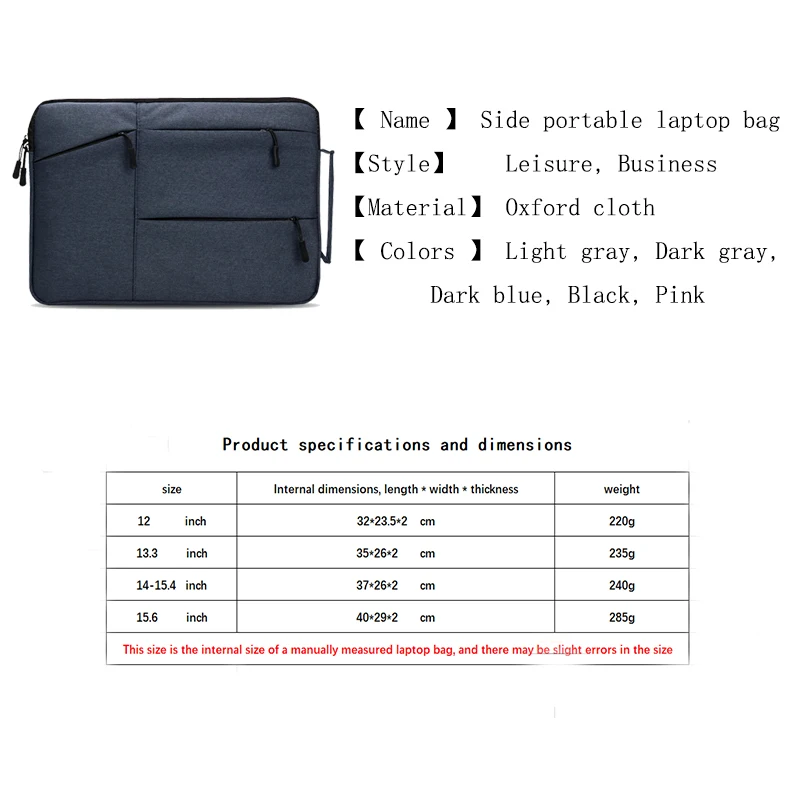 Laptop Bag PC Case 13 14 15 Cover Laptop Cover For Macbook Air Pro 12 13.3 14.1 15.6 Inch Redmi Mac book M1 Laptop Case