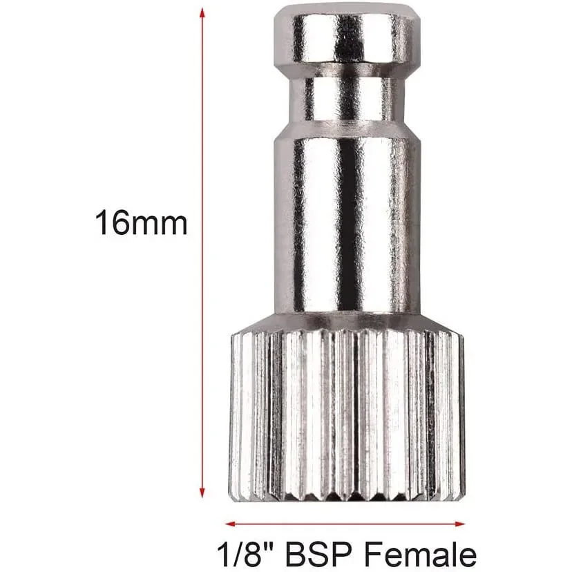 JOYSTAR Airbrush quick release adapter connecter with valve 1/8\