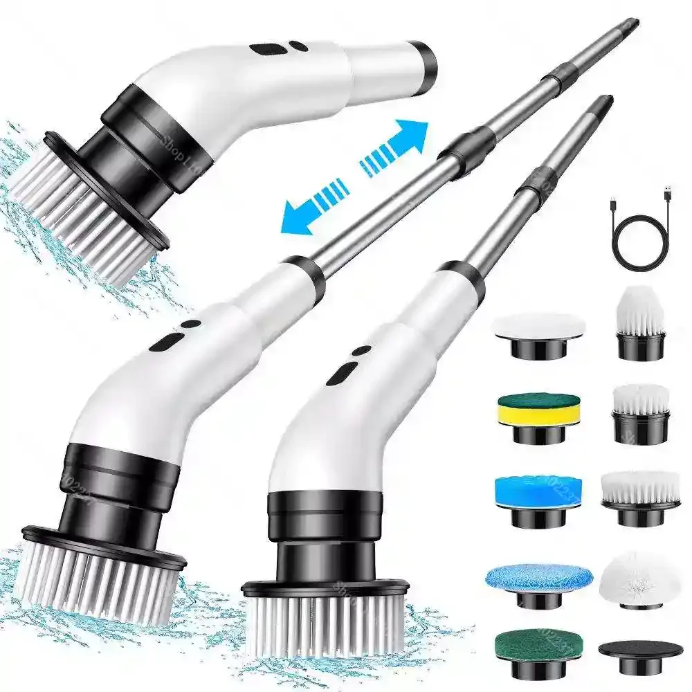 Electric Cleaning Brush Multi Function Handheld Wireless Kitchen Floor Washing Pool Bathroom Scrubber