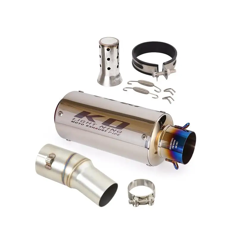 For KOVE 800X Pro Rally ADV 2023-2025 Motorcycle Exhaust System Mid Link Pipe Slip On 51mm Muffler Stainless Steel DB Killer