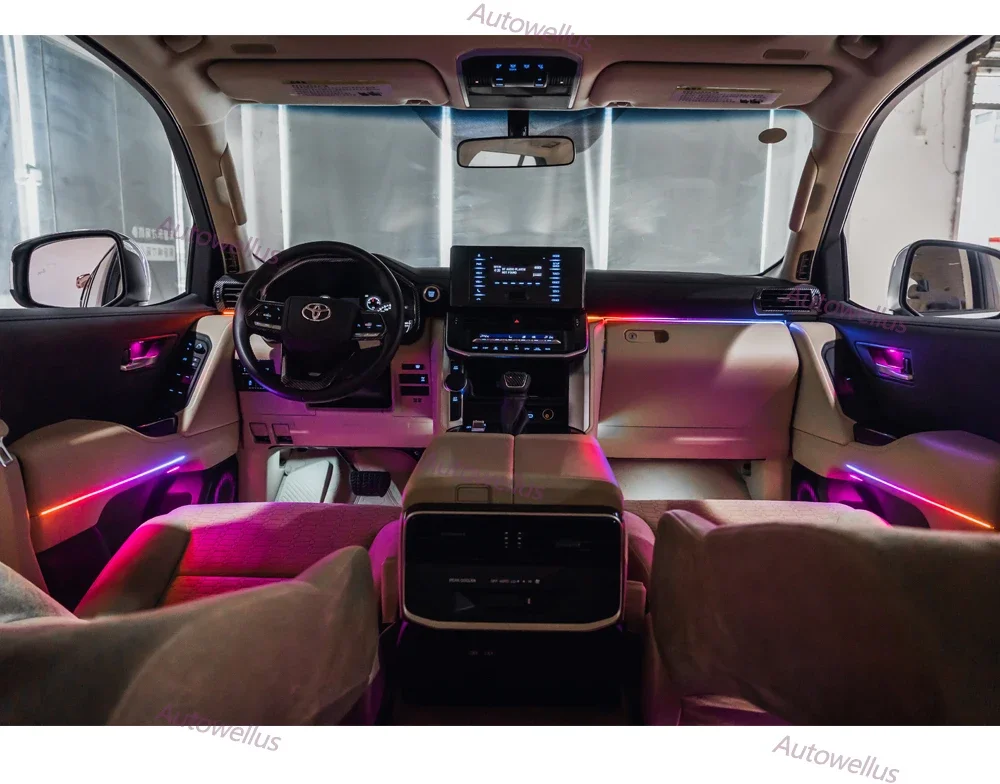 

For Toyota LC300 2022 2023 2024 2025 LED Interior Ambient Lighting - Color Changing Ambient Light Upgrade