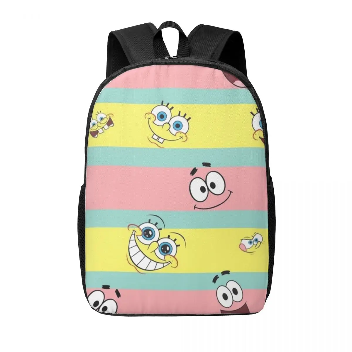 

Spongebob 17-Inch Simple Student Backpack - Lightweight and Spacious School Bag for Boys and Girls