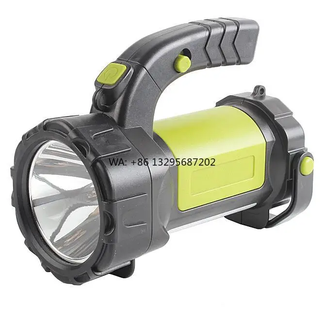 

360 Degree Rotate White Red Dual Light Source Handheld Flashlight Rechargeable Power Bank Search Lights