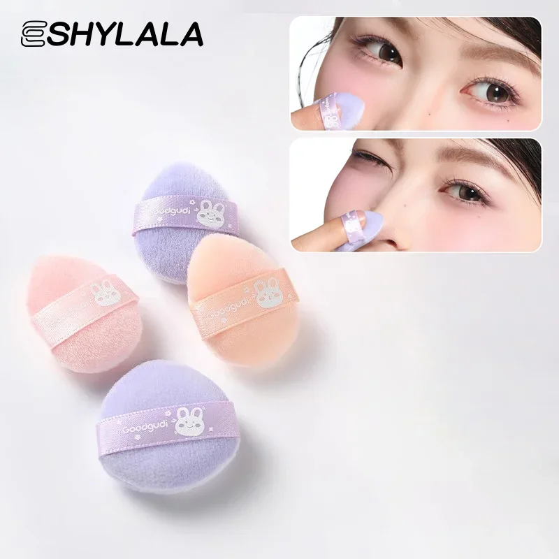 4 pçs/caixa mini pó facial fundação puff portátil macio cosméticos puff para aplicação de maquiagem ferramenta de beleza compõem essencial