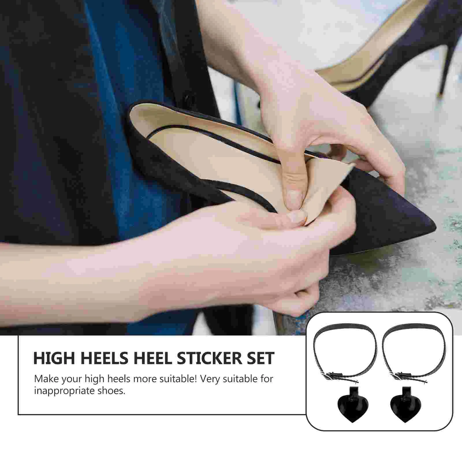 High Heels Anti Drop Stickers Skin-friendly Shoelaces Detachable Straps Liners Pu Accessories Enhancers