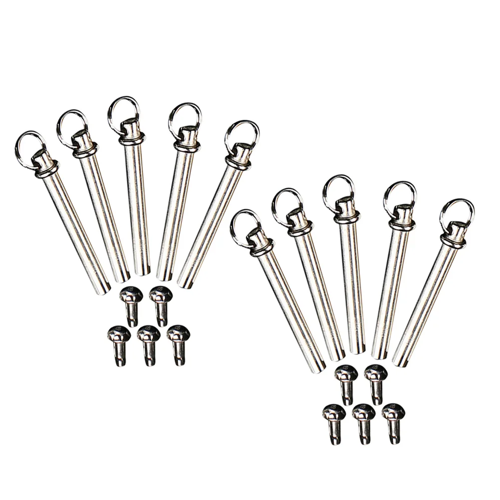 10 Sets Fan Nail Accessories Handheld Repairing Kit Shaft Rivet Toy Folding Nut Fasteners Stainless Steel Metal Rivets