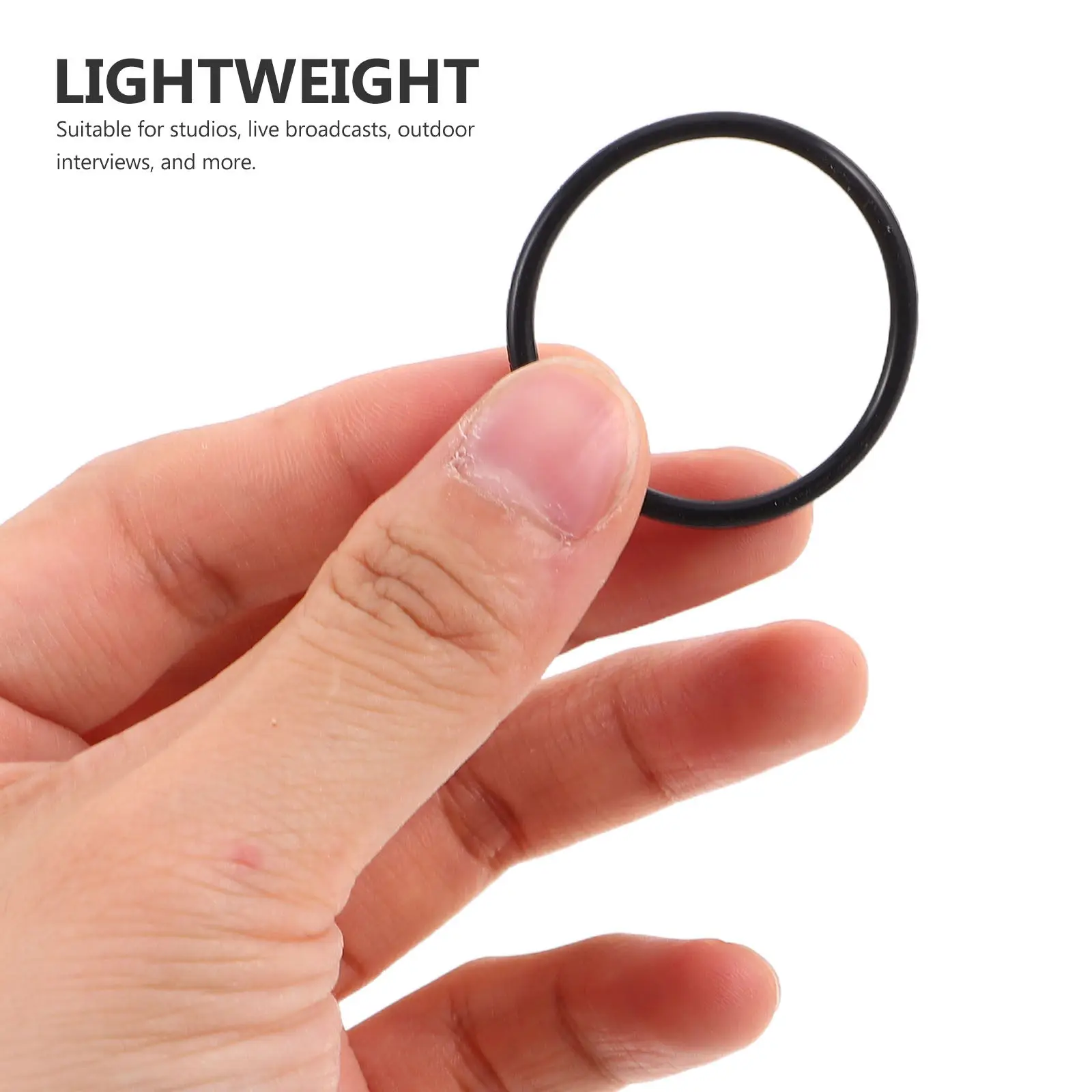 12Pcs Mic Suspension Rubber Rings High-Performance Shock Absorption Elastic Bands Compatible with Condenser Mics Broadcast