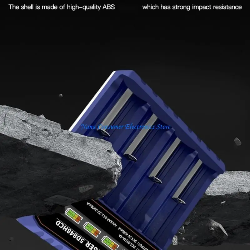 G7NE Advanced 4 Bay Intelligent Charging Base Auto Cutoff 3.7V Battery Safe Charging