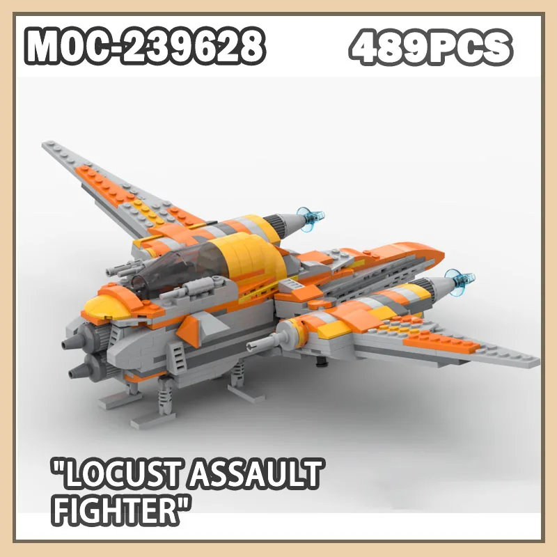

MOC-239628 Military Series Korpil VIC-3 Locust Assault Fighter Building Block Model Brick Collectibles Creative Gifts 489PCS
