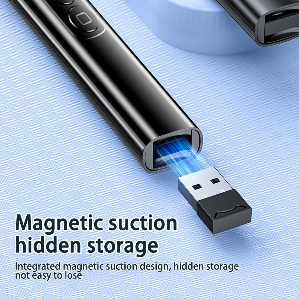 S9 Multimedia Flip Pen PPT Demonstrator Laser Pointer Pen Wireless Teaching Whip Pen For Work Report/Academic Speech/Teach