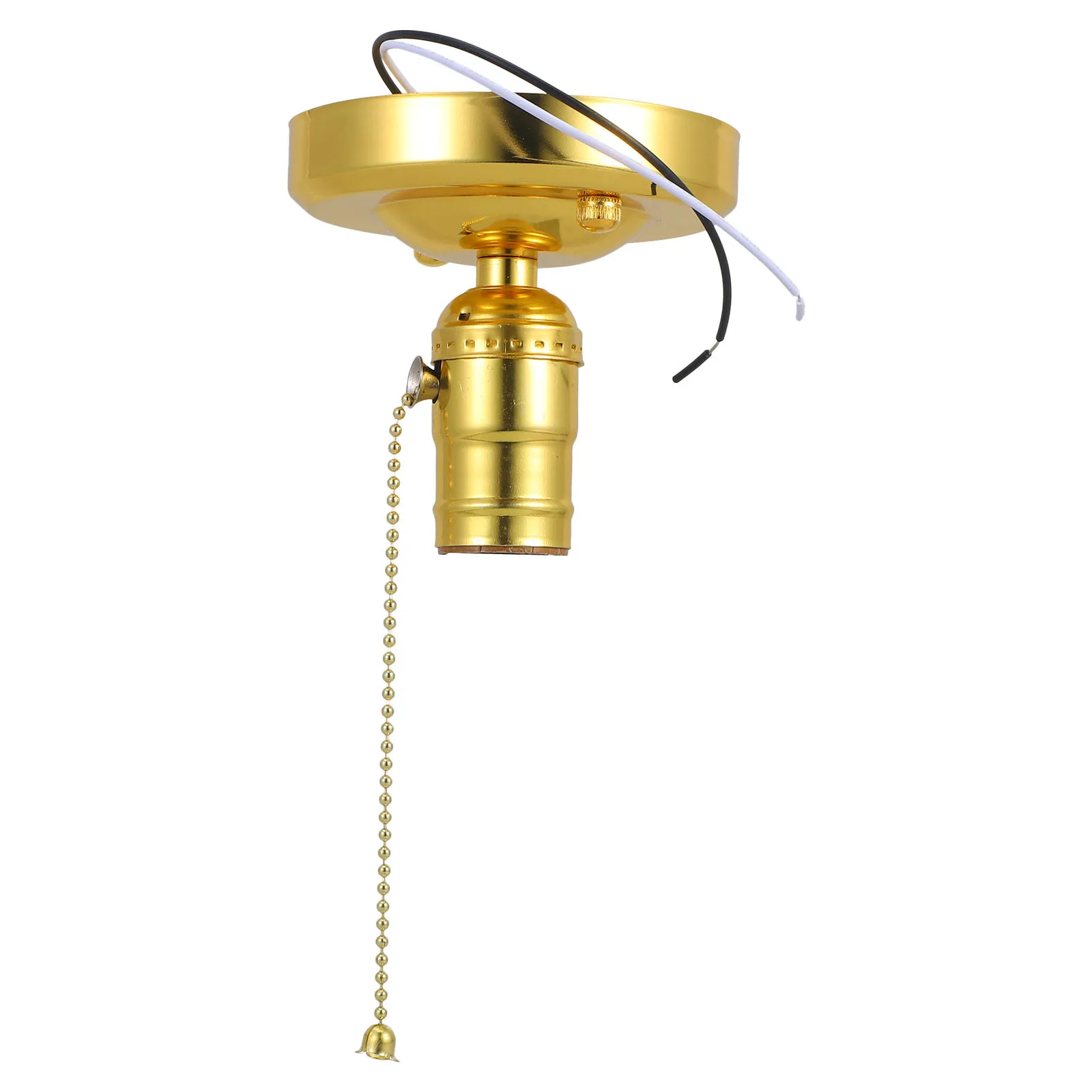 

1Set E27 Lamp Holder Retro Light Base with Pull Switch Socket for Hanging Fixture Decor Home Restaurant Office Lighting