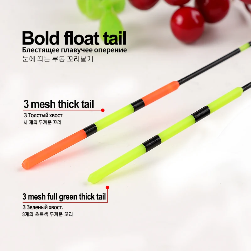 1PC Luminous Fishing Float+1 USB+1 Rechargeable CR425+1 Buoy Tube+1 Bag Hook Lake River Vertical Buoy Electric Nano Boya Tackle