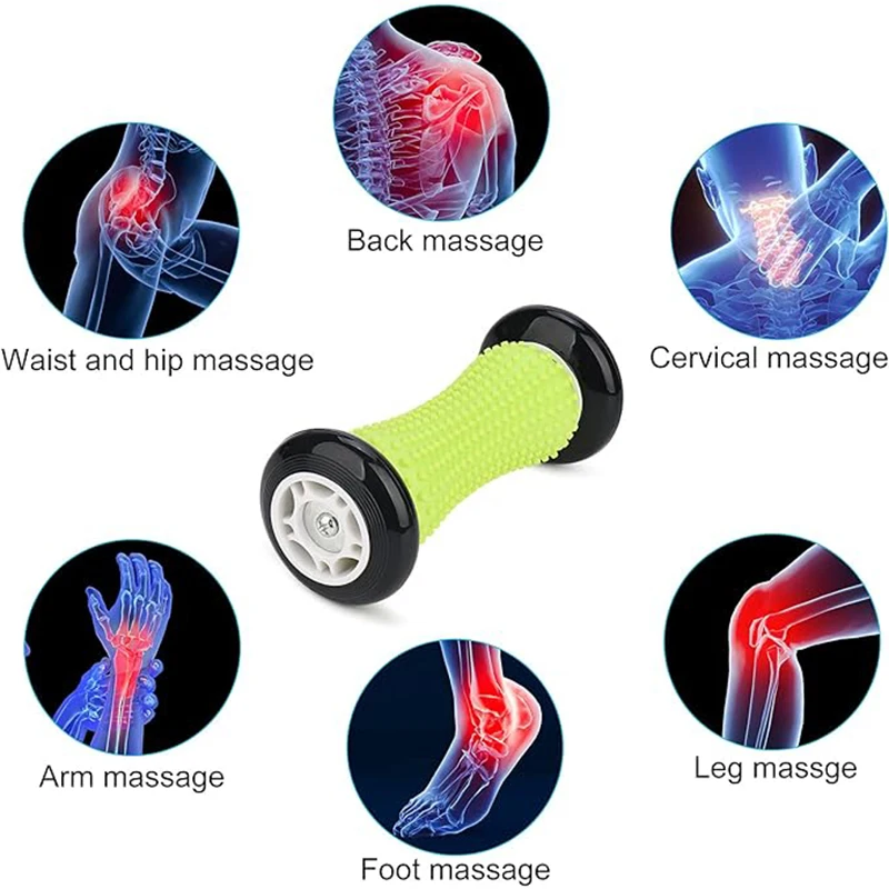 Foot Massage Roller For Relief Plantar Fasciitis And Heel Foot Arch Pain Reflexology Massager For Back Leg Hand Muscle Relax