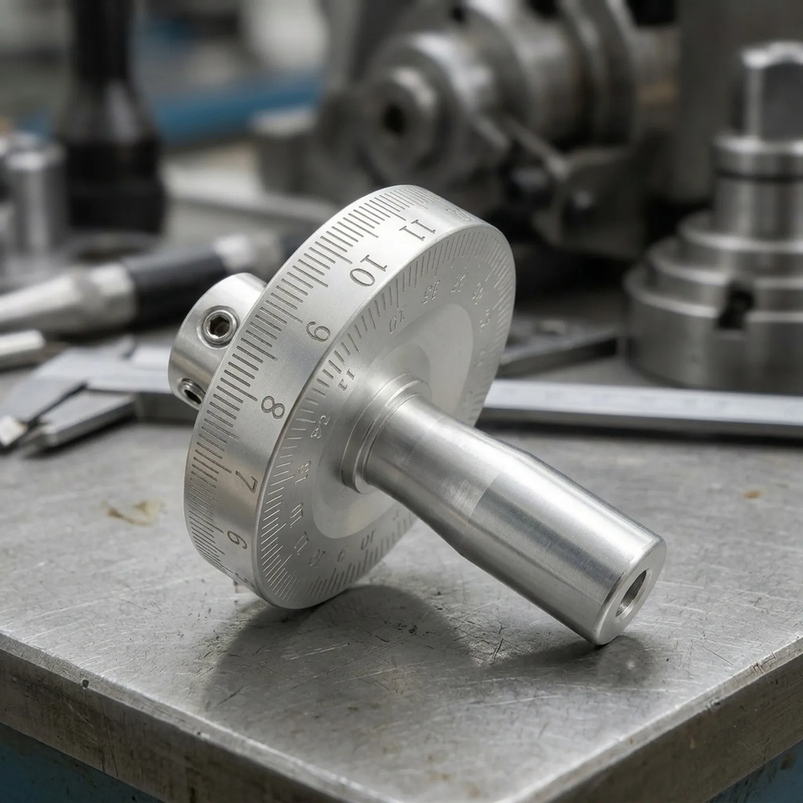 10mm Hand Wheel Rocking Tool Accessory Robust Aluminum Wheel Solid Build Construction Versatile Application Range