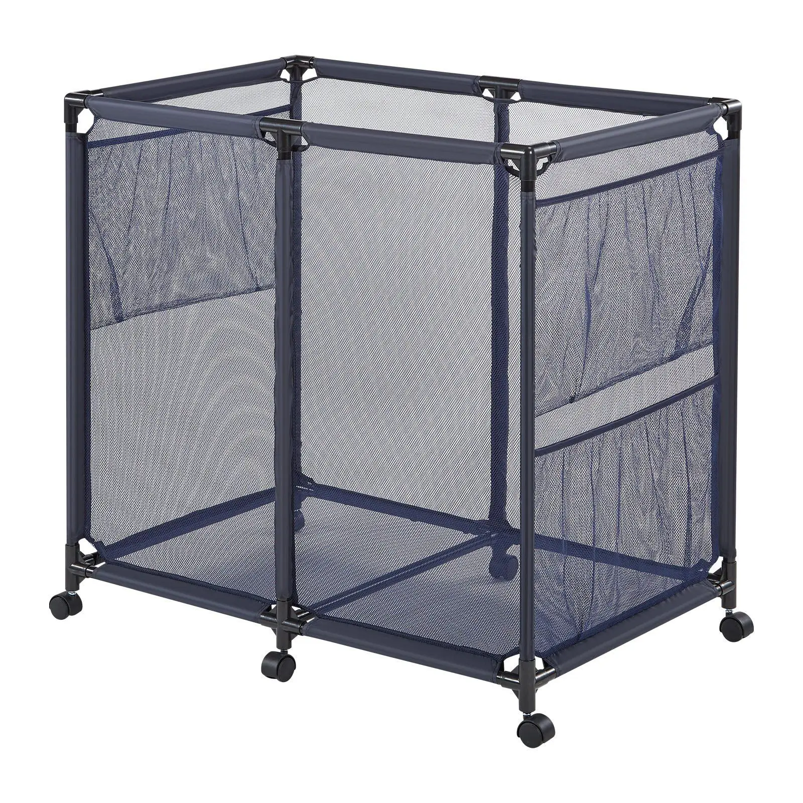 

Контейнер для хранения у бассейна, 36,8 x 24 x 35,6 дюймов, передвижной органайзер для хранения надувных игрушек с боковыми карманами и колесиками, прочная металлическая рама