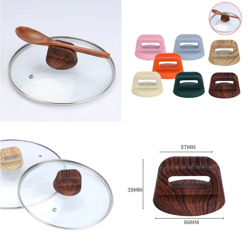 1Pc Bakelit Topf Deckel Griff Knöpfe Kappen Holz Wärme-Beständig Kochen Pan Deckel Abdeckungen Ersatz Hebe Griff Kochgeschirr handgriff