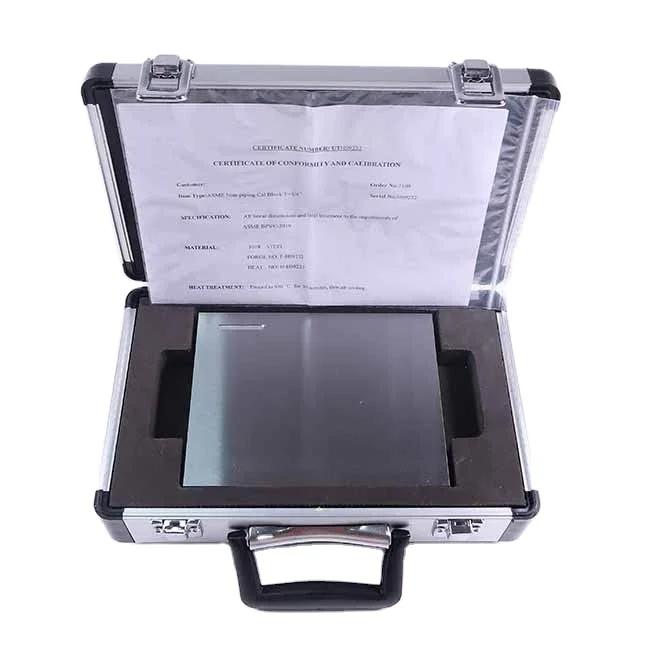 ASME BPVC-V-2015 T=.75''/1.5''/3'' Basic Ultrasonic Test Block Carbon Steel Block for ultrasonic flaw detection