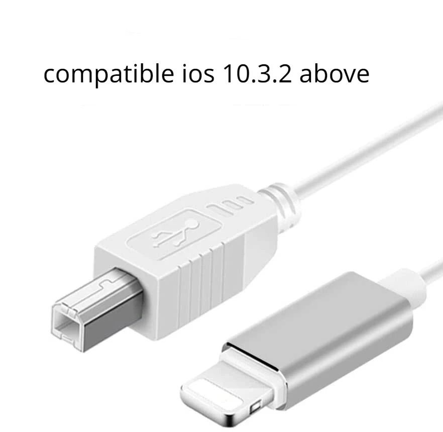 USB B OTG Cable Adapter For iPhone iPad for Android Samsung Xiaomi To Midi Controller Electronic Music Instrument Printer Cable