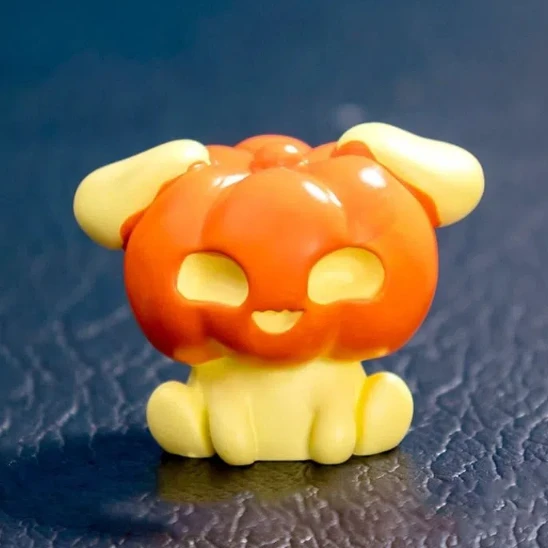 

Witch Hat Mini Pumpkin Elf Resin Doll Sitting Candy Hallowmas Doll House Accessories Decorate Miniature Scene