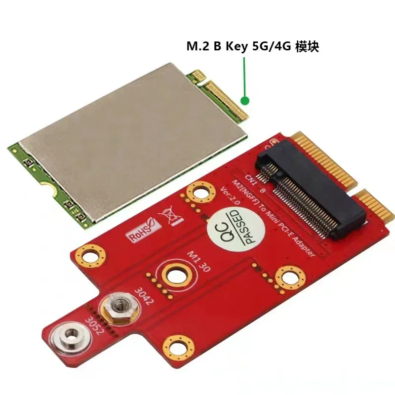 

Mini PCIe to M.2 key B wireless network card module expansion card 4G 5G module adapter board