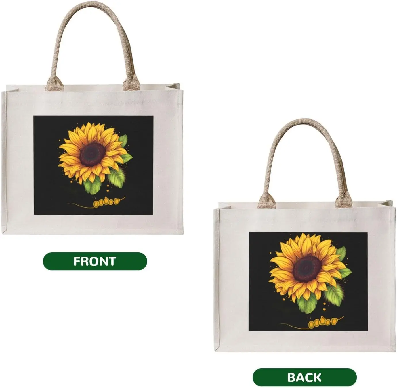 Blessed to Be Called Bolso de mano de lona con estampado de girasol, bolso de moda, bolso tipo shopper