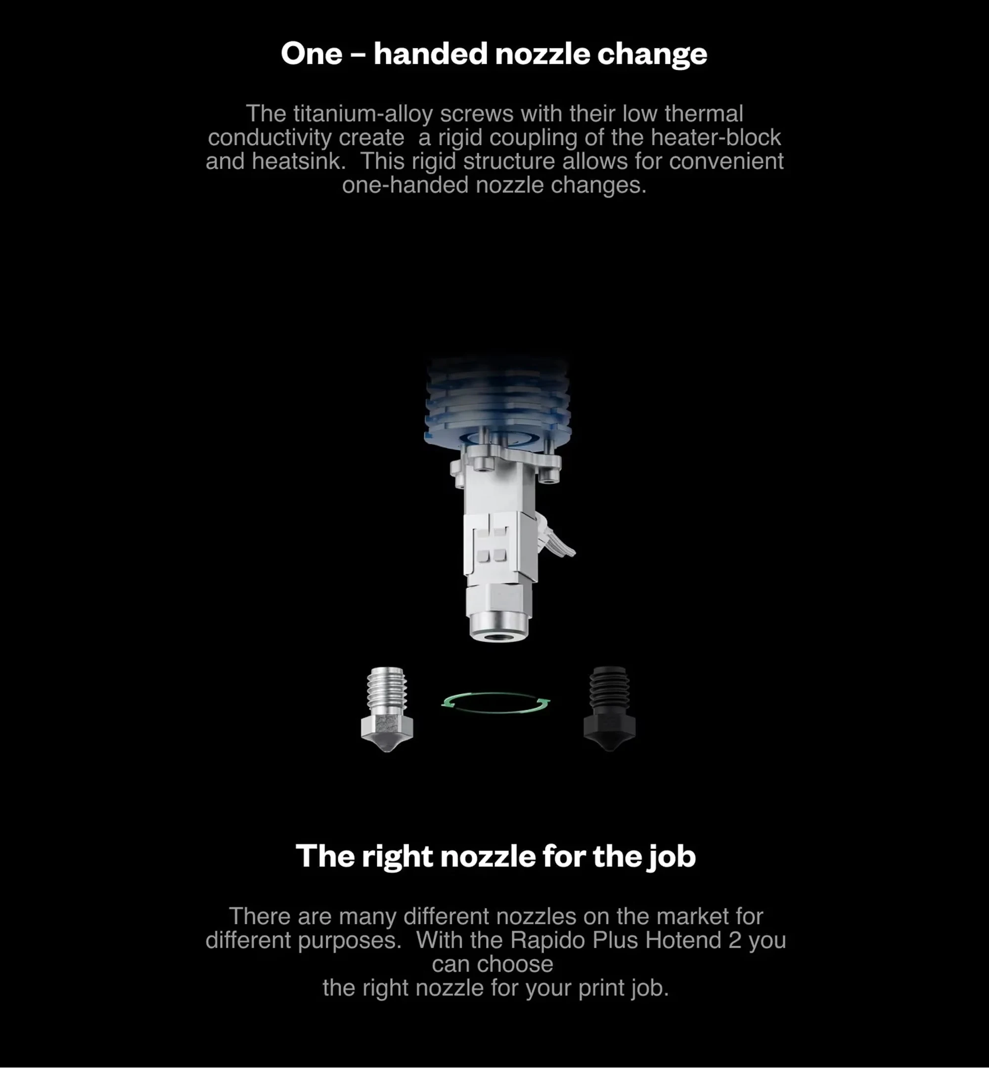 Trianglelab Phaetus RAPIDO HOTEND 2 High Flow RAPIDO V2 104GT-2/PT1000 für VORON DDE DDB Extruder Ender3 V2 CR10 V3 115W – Detail 9