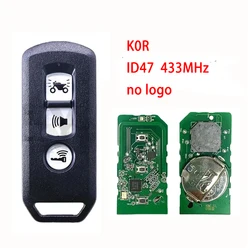 BB key K0R for Honda Motorcycle Scooter 433MHz FSK ID47 Chip Remote Keyless Control Key 3 Buttons no logo