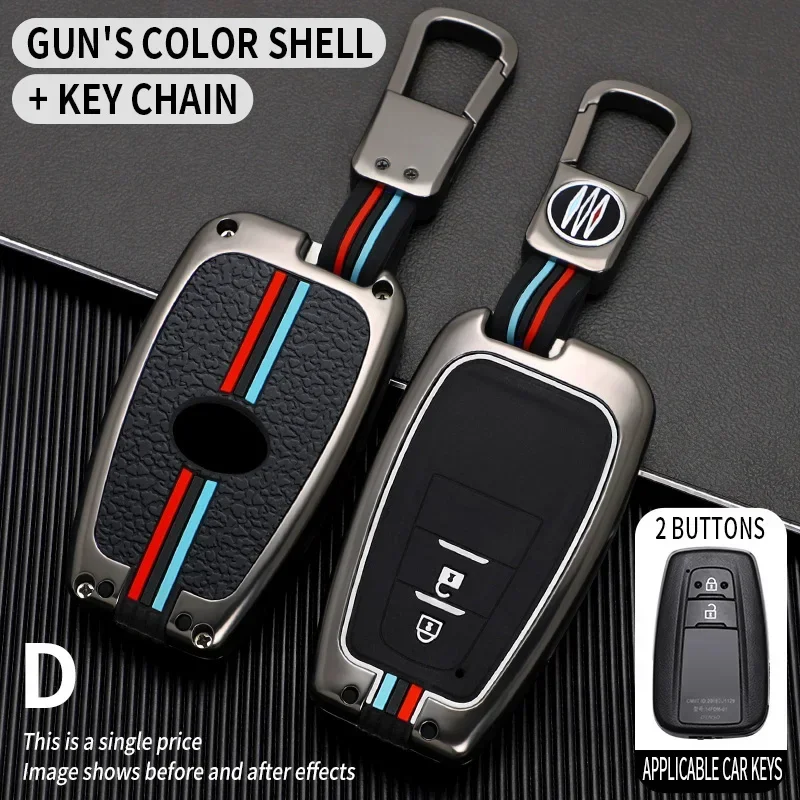 

Car Remote Key Case Cover Shell For Toyota Prius Camry Corolla CHR C-HR RAV4 Land Cruiser Prado 2 3 4 Buttons Holder Fob