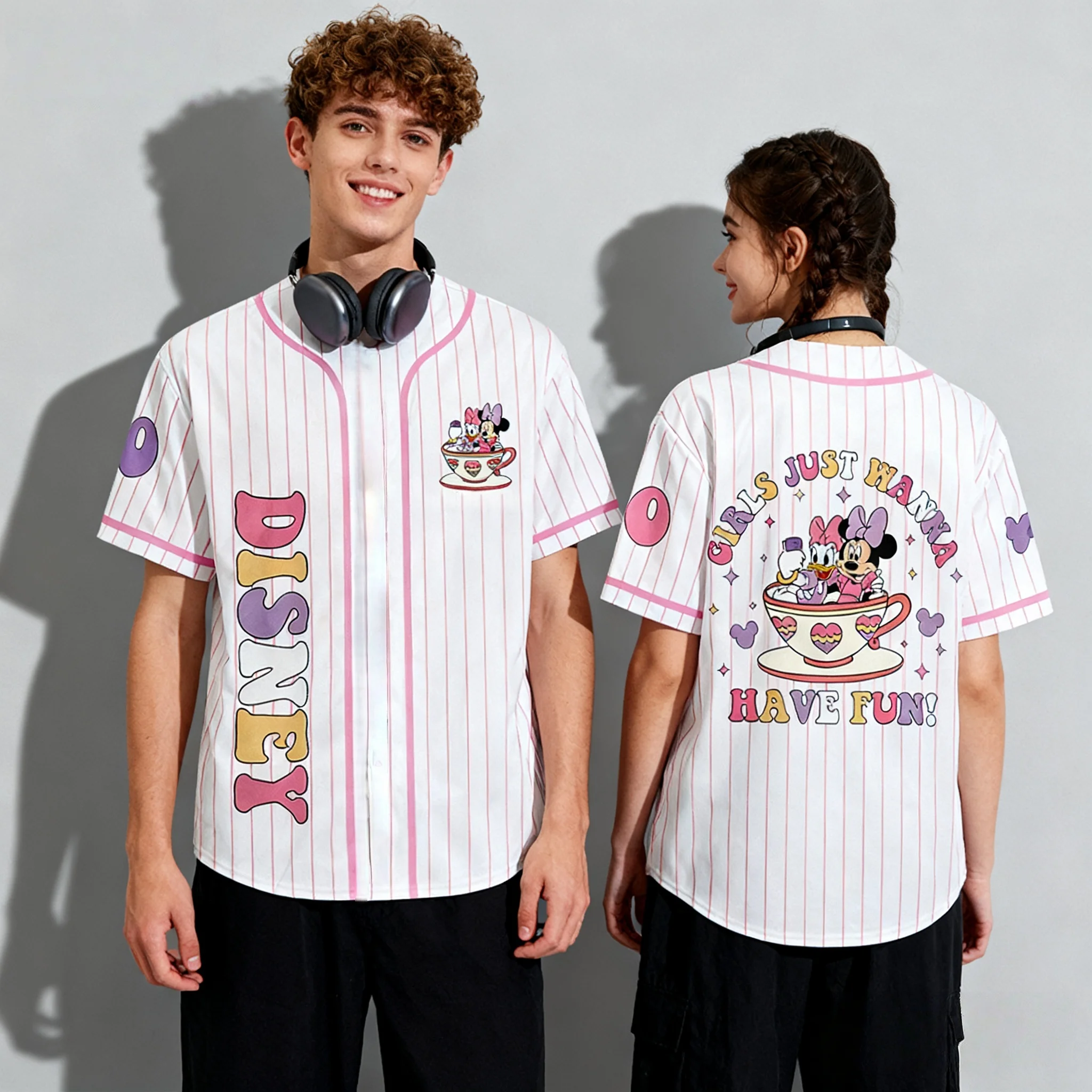 25/26 أحدث فيلم الصيف الساخن ديزني الطبعة التذكارية سلسلة البيسبول سترة المتضخم الكبار والأطفال الوالدين والطفل مجموعة