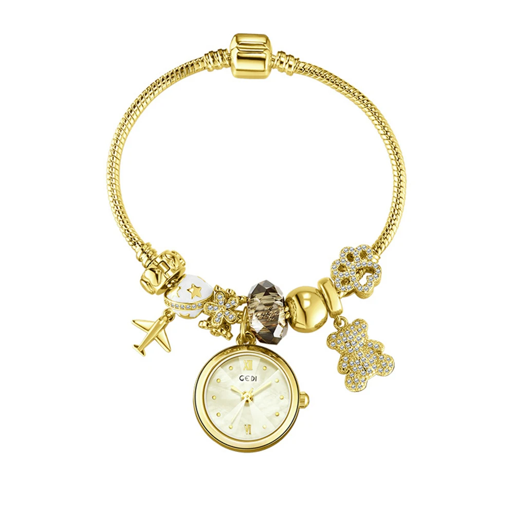 Fashion Zircon Butterfly Bear Bracelet quartz Watch For women\'s girl lady gift  Women\'s accessories