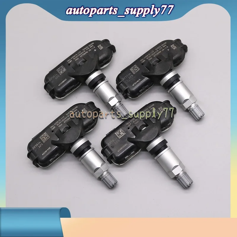 4PCS 52933-3X200 529333X200 TPMS SENSOR For 2010-2013 Hyundai Elantra 2011-2018 Kia Rio 315MHz TIRE AIR PRESSURE SENSOR