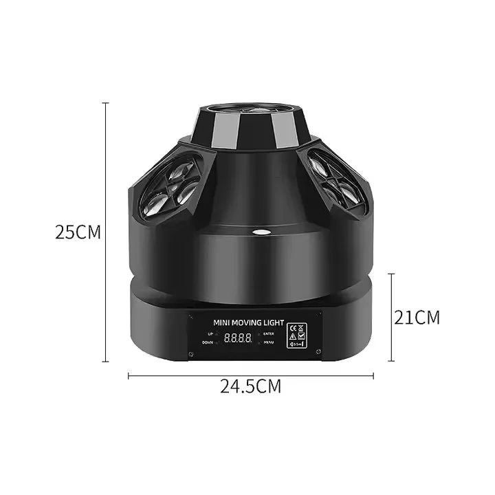 ضوء متحرك ليزر عين النحل الصغير لـ Dj Disco Night Club Bar RGBW 4 In1 LED عين النحل ضوء شعاع الرأس المتحرك