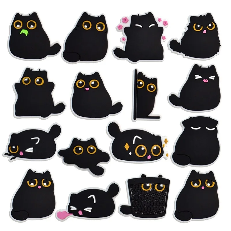 

Cat Pin Shoes Sphinx Black Cat Cute Shoes Glamour Ladies Girls Children's Sandals Accessory Buckle Decoration