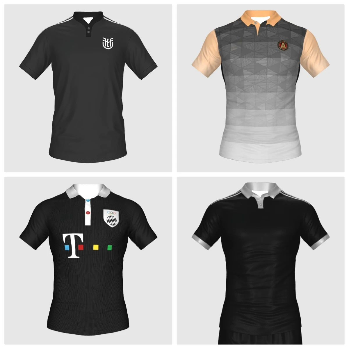 

Самые мощные рубашки поло с 3D-принтом, мировые спортивные майки для мужчин и женщин в различных футбольных лижах F4