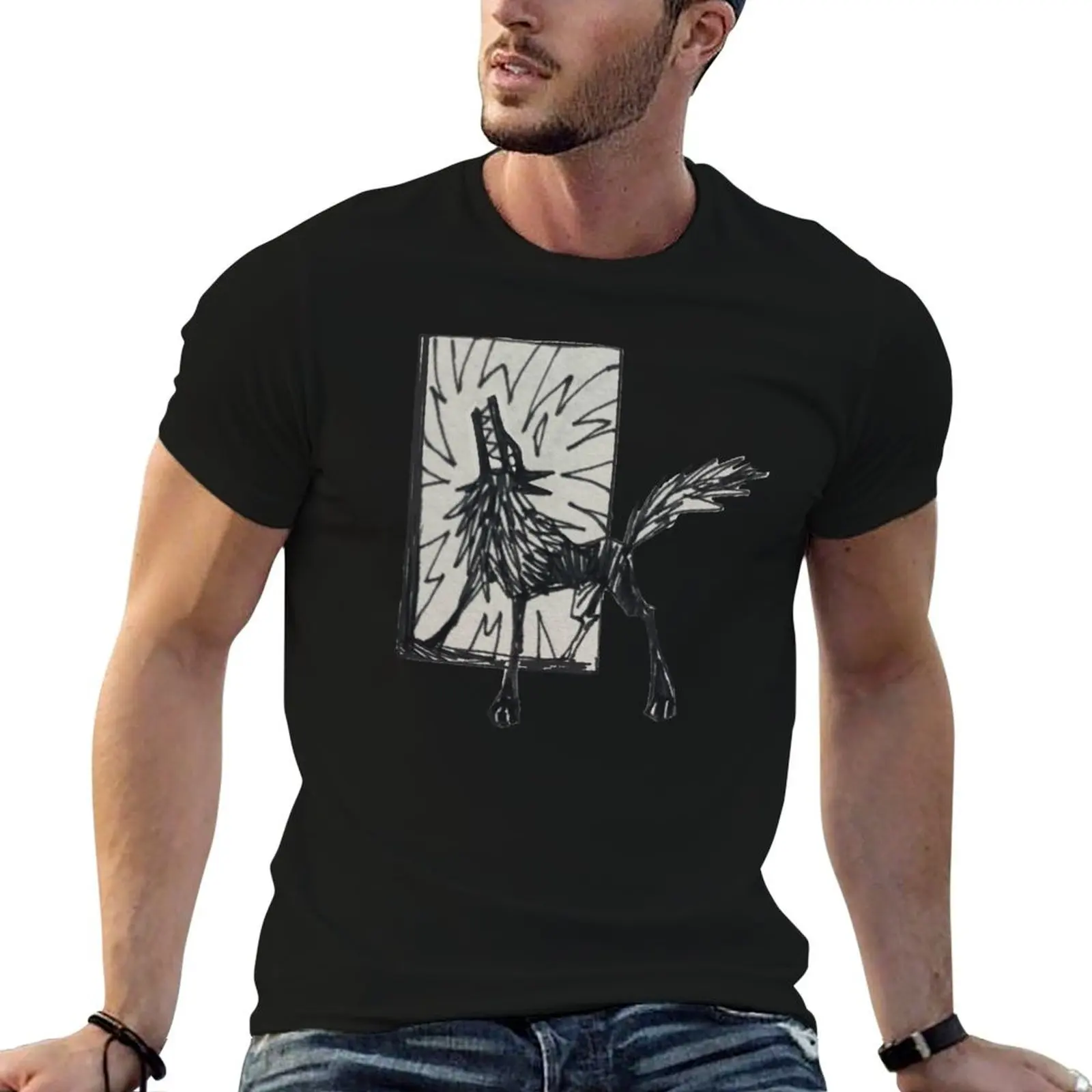 

i keep the wolf at the door T-Shirt t shirt men 100% cotton luxury brand t shirt for man man t shirts graphic T-Shirt