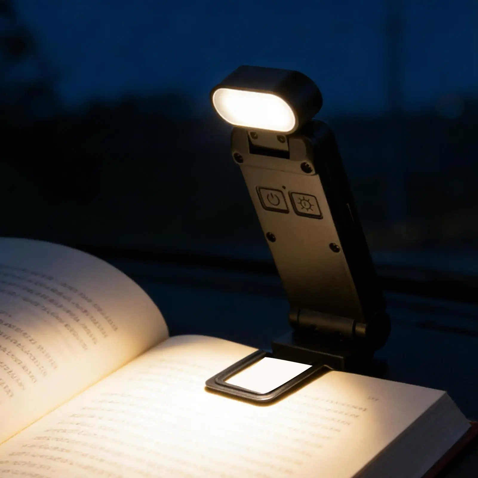 Book Light Rechargeable Dimmable Clip on Bookworms Lamp Book Lights for Reading at Night for Living Room Bedroom Office Home
