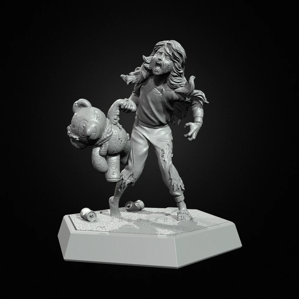 The height of man 38mm 50mm - đánh giá và giá Model Kit Zombie Girl
