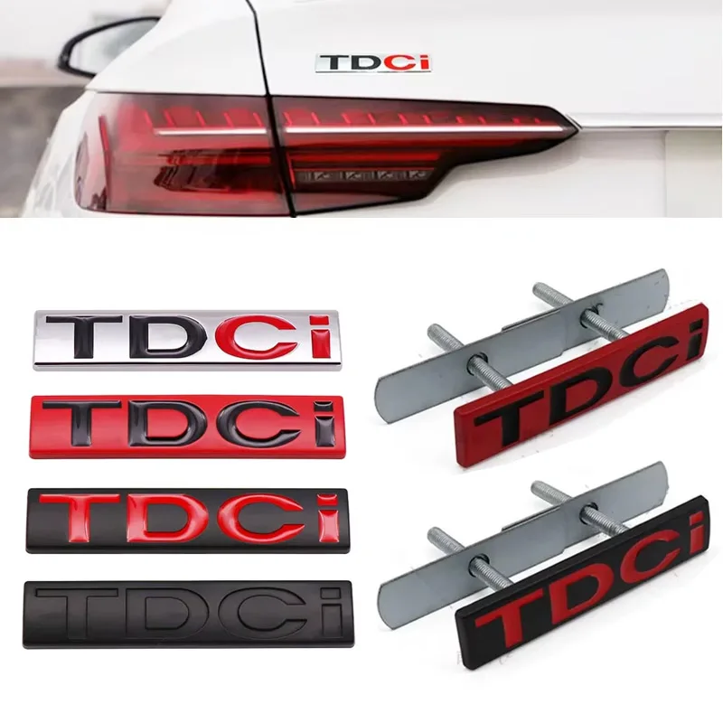 

3D Metal TDCI Logo Emblem Car Front Hood Grill Badge Rear Trunk Decals Sticker For Ford Kuga Explorer Transit Styling Accessorie