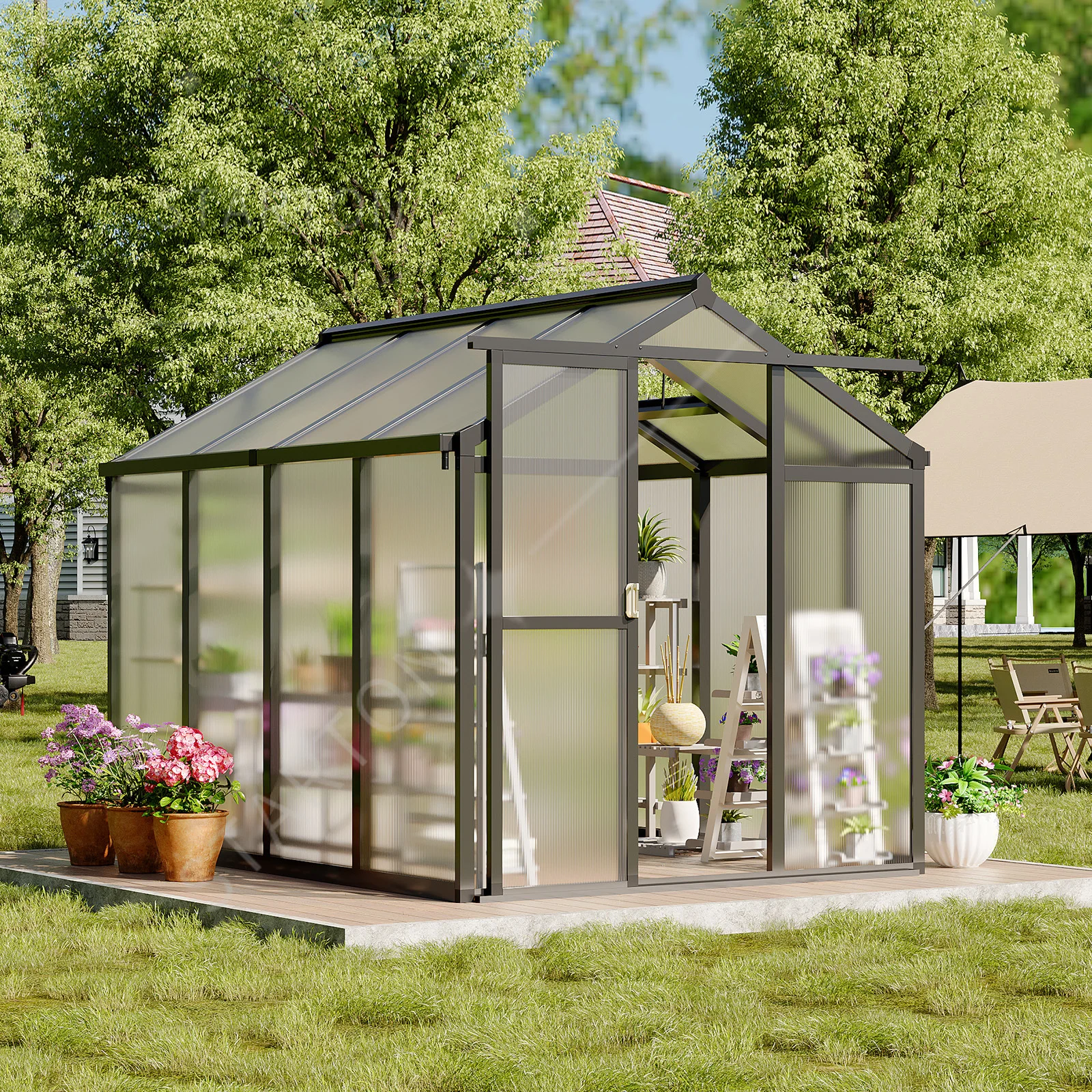 6X8 Ft Greenhouse, …