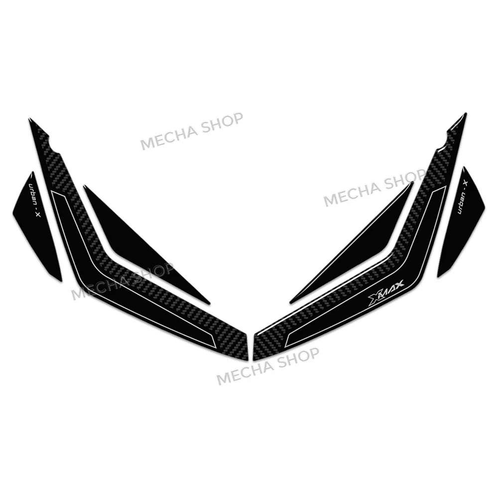 For XMax 300 XMAX125 2023-2026 Front Headlight Mask Sticker Kit Motorcycle Accessories 3D Epoxy Decal 6