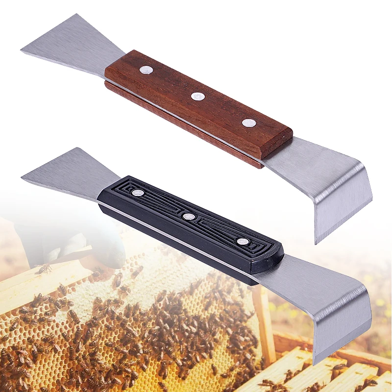 Beekeeping Wood Handle Scraping Knife Stainless Steel Hive Tool Beehive Equipment Bee Tool Apiculture Honeycomb Clean Supplies