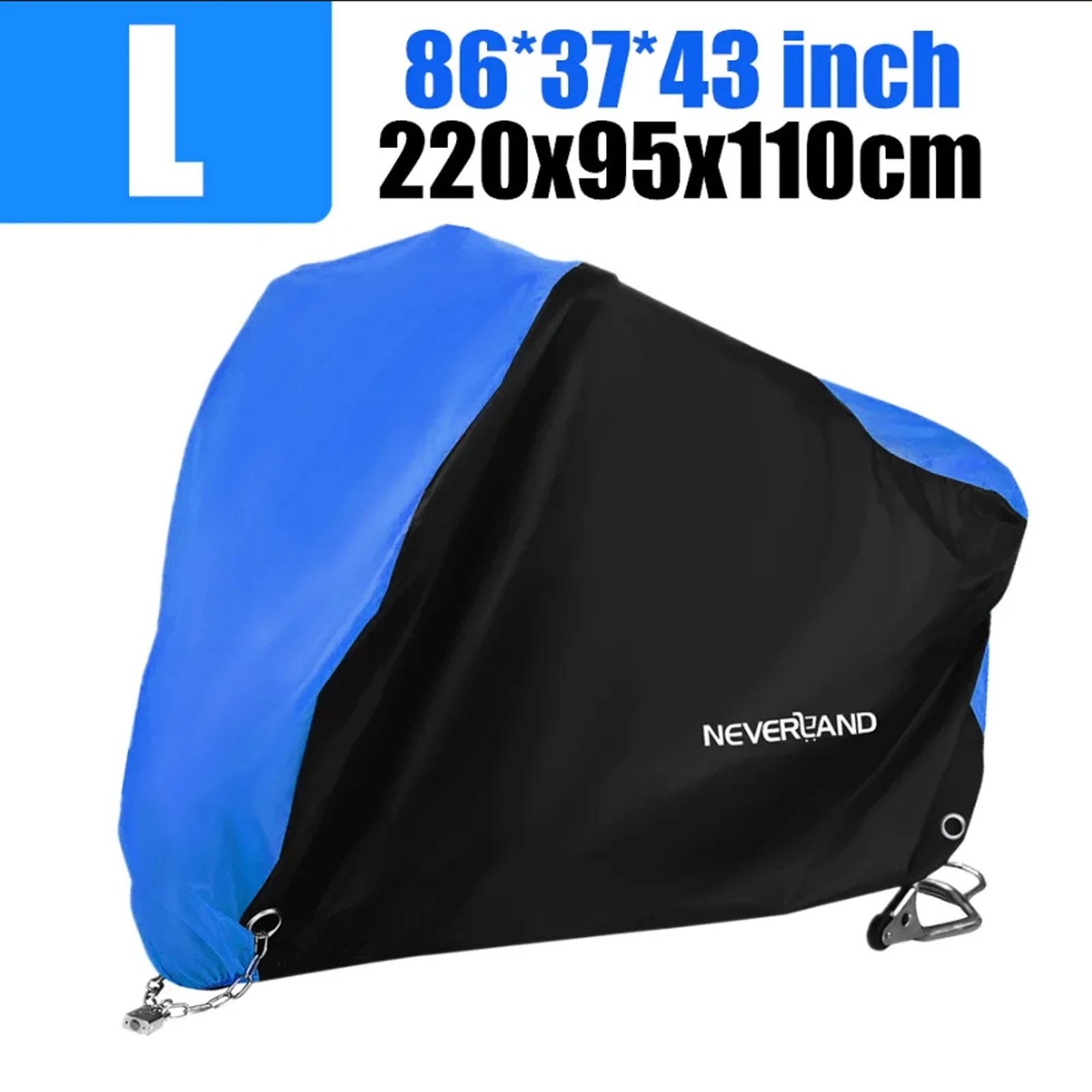 

Чехол для мотоцикла NEVERLAND, аксессуары для мотоциклов, размер L подходит для мотоцикла 220x95x110, черный и синий