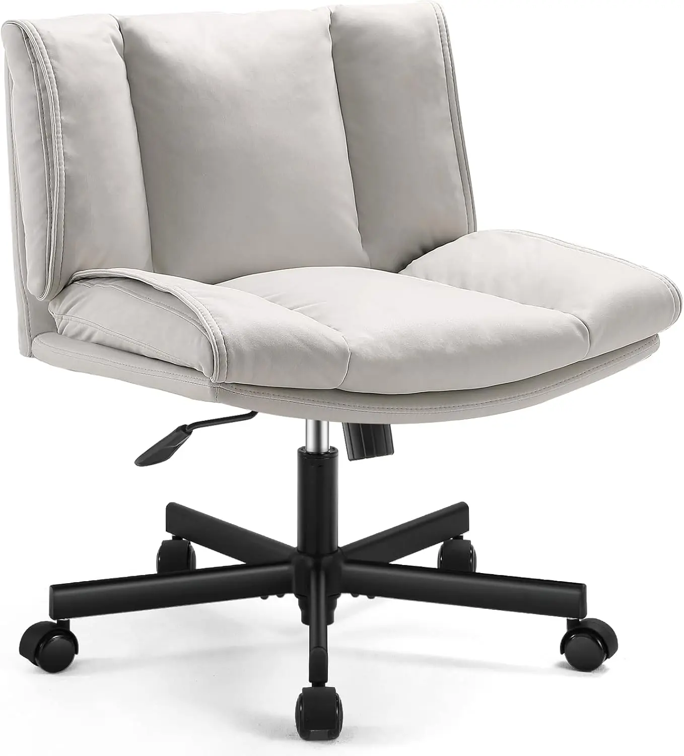 Armless Desk Chairs with Wheels Office Chair Vanity Chair