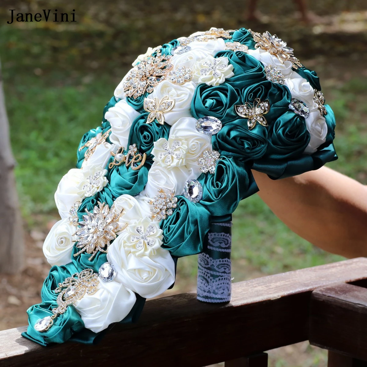 janevini-luxury-rhinestones-waterfall-bridal-bouquets-dark-green-ribbon-roses-cascading-bride-flower-bouquet-wedding-accessories