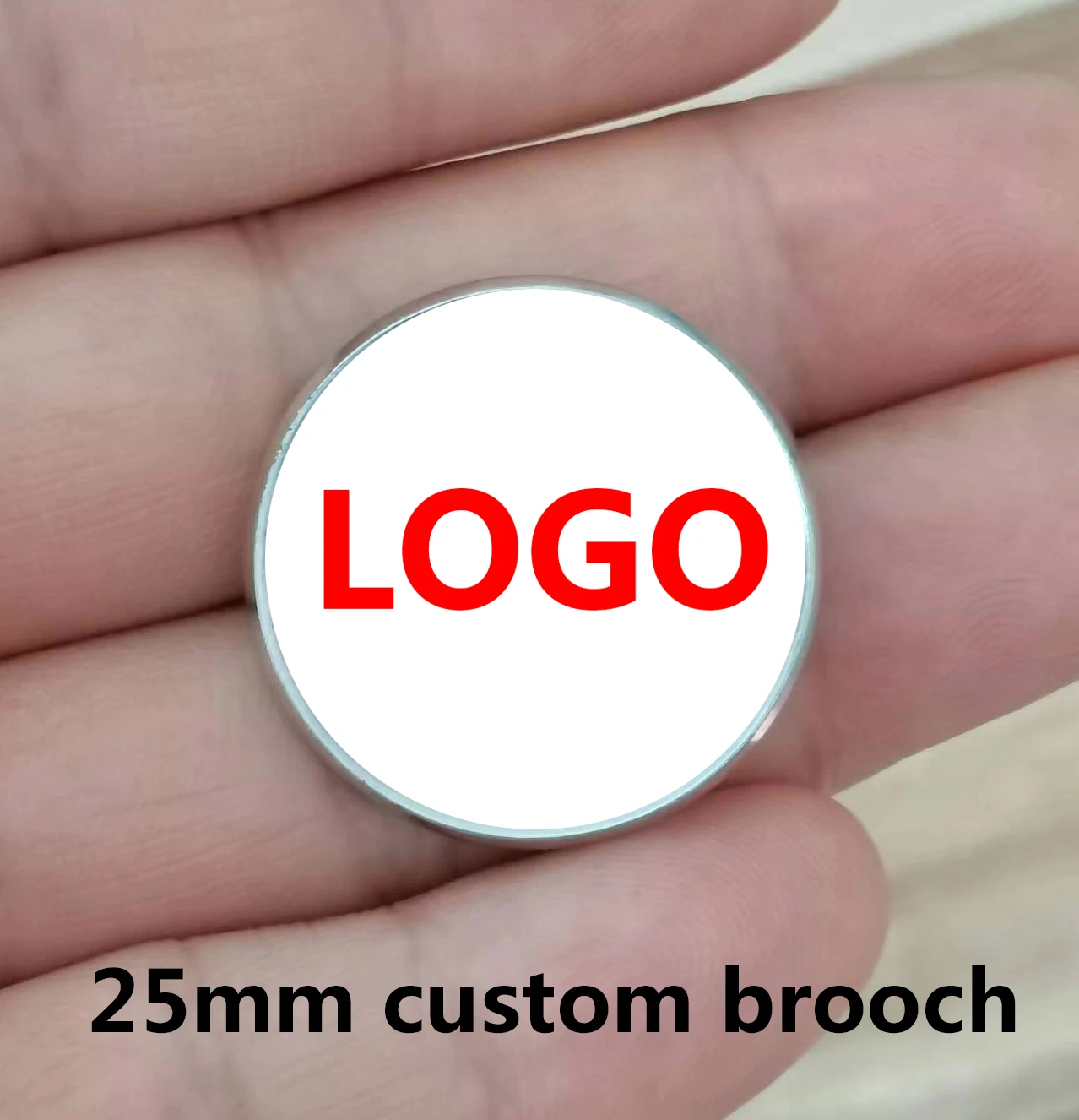 

Personalized customized brooch photo logo pattern Baby customized design logo photo gift family anniversary collar 25mm pin