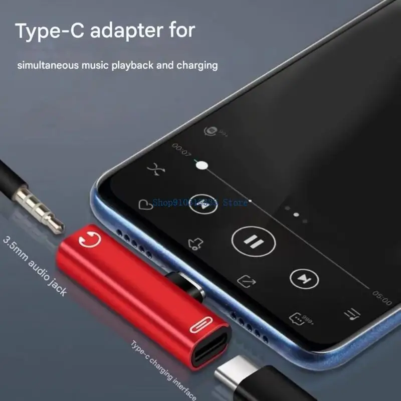  Premium Aluminum USB C To 3.5Mm Headphone Music Adapter For Quality Music